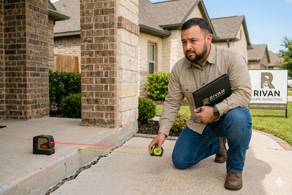 Foundation and exterior home inspection detail
